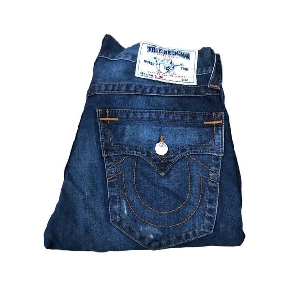 True Religion Jeans Size 30 SLIM Blue - Picture 8 of 8